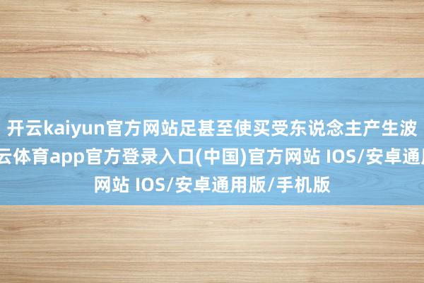 开云kaiyun官方网站足甚至使买受东说念主产生波折曲解-kai云体育app官方登录入口(中国)官方网站 IOS/安卓通用版/手机版